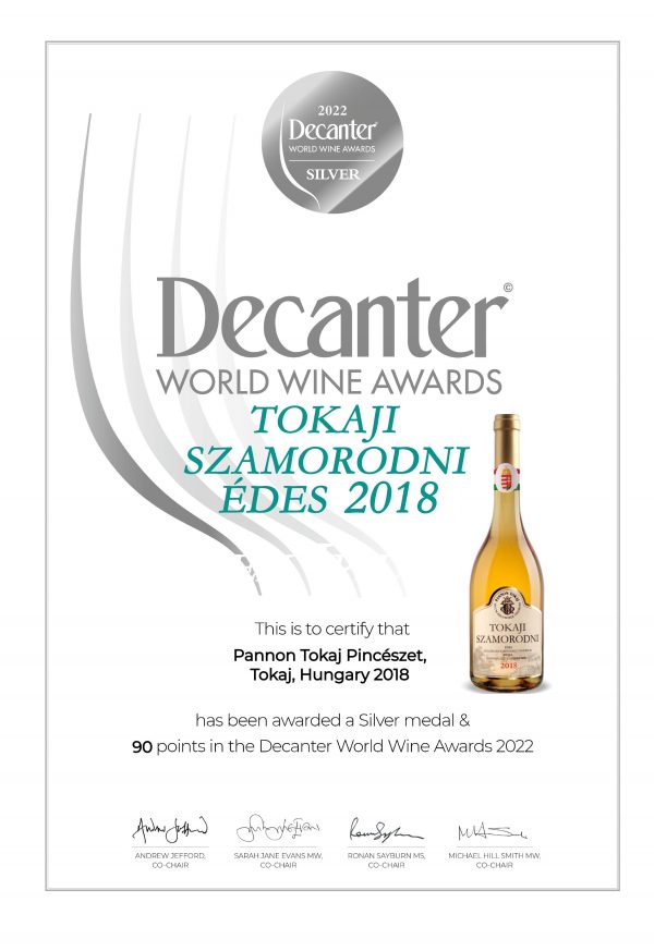 2022 Decanter - Pannon Tokaj Szamorodni Sweet 2018